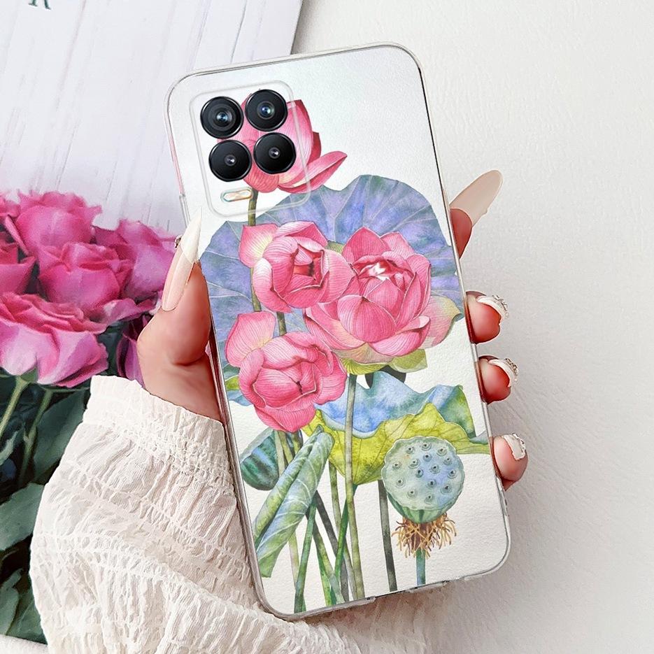 For Realme 8 4G Case Realme8 Pro RMX3081 Popular Fashion Painted Cover Soft Slim Phone Case For Realme 8 Pro Realme8 8i 4G Shell