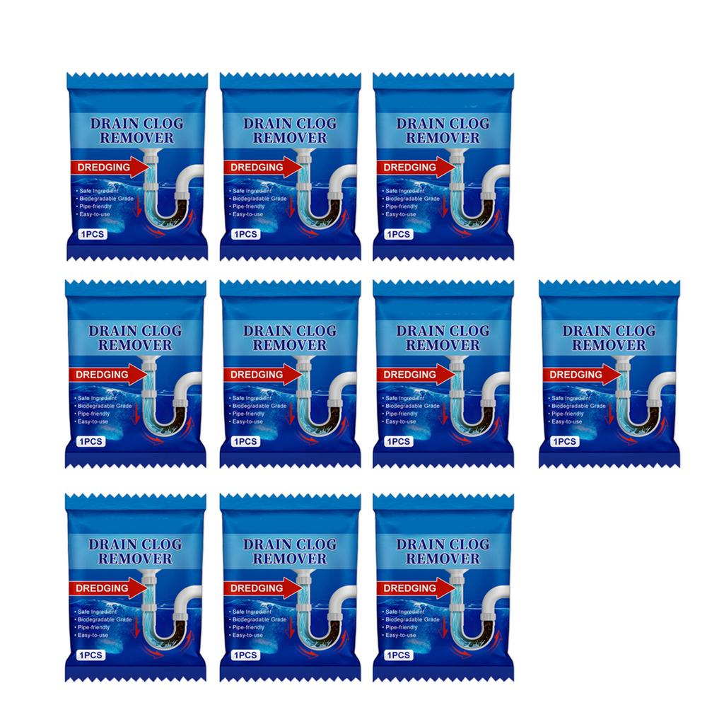 10pc Effective Sink Drain Powder Efficient Drain Unblockers Say Goodbye To Clogged Pipes In Kitchen Bathroom and Laundry