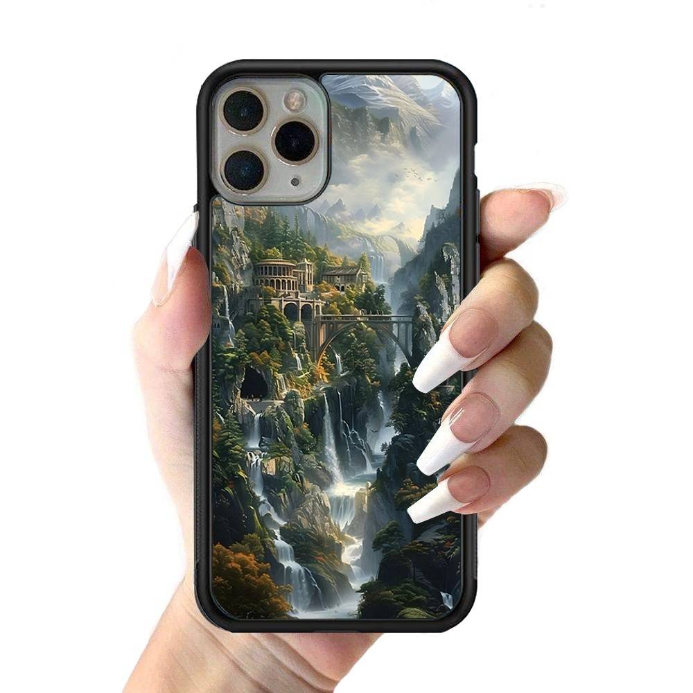T-The L-Lords Of The R-Rings Phone Case Silicone PC+TPU For For iPhone  11 12 13 14 15 16 Plus Pro Max Cover