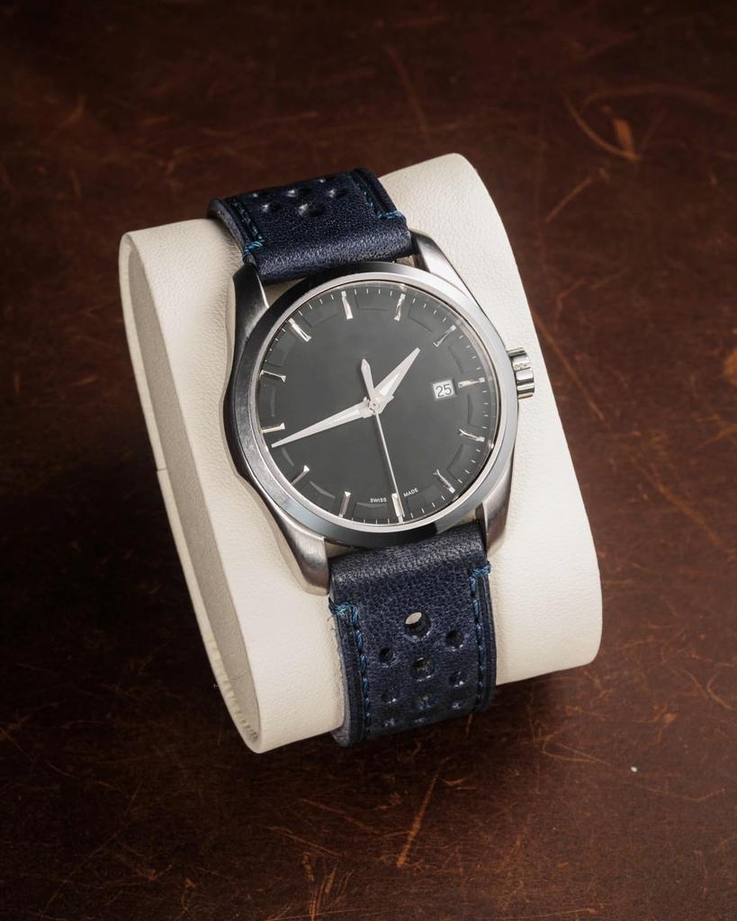 20mm Genuine Leather Watch Band for Omega and Perforated flexible Italian Compatible with Omega and Swatch [hemsut h] X, Swatch, MoonSwatch. design,