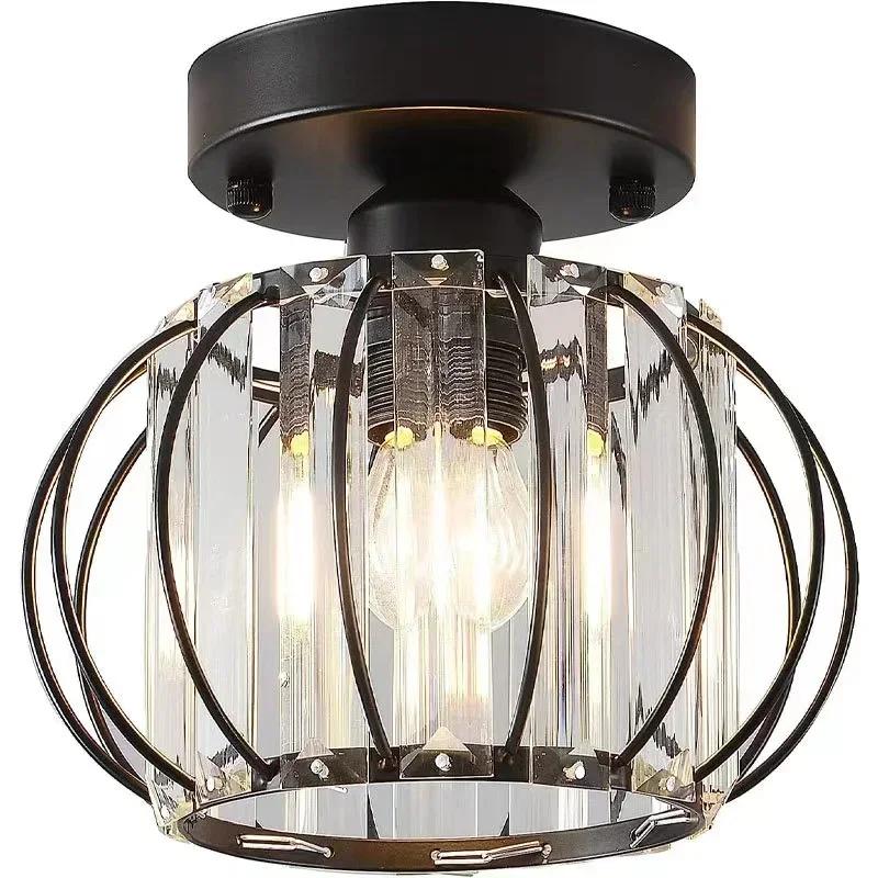 

Современный минимализм Золотой Черный Потолочный светильник Стекло Сталь Роскошный осветительный прибор для гостиной Кухни Декоративный плафон NO Bulb чёрный