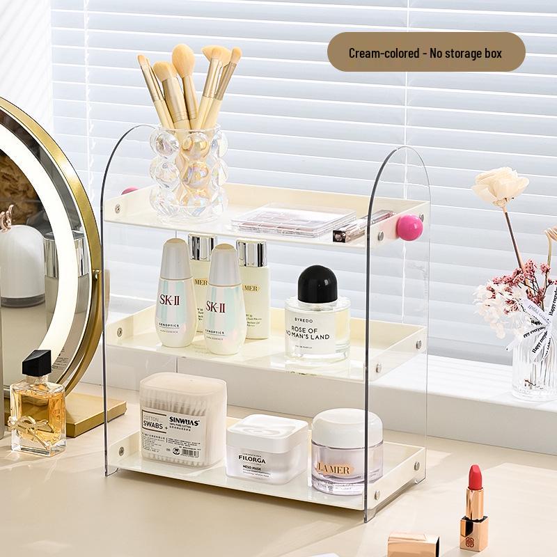 Hochwertiges Kosmetik-Aufbewahrungsregal im chinesischen Stil für Make-up- und Hautpflegeprodukte