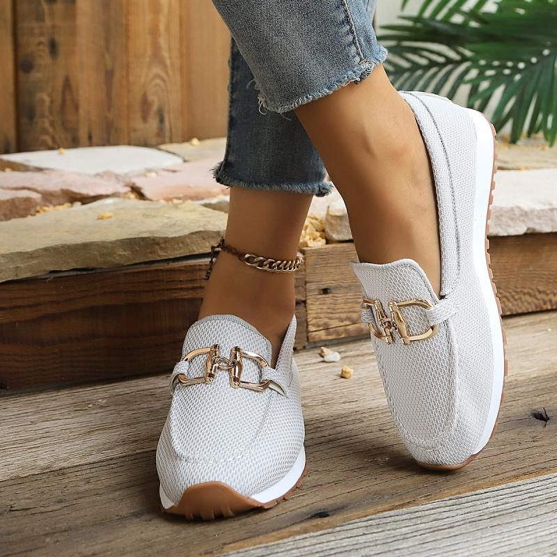 **Fashionable Hot Selling Sexy Loafers for Women Spring and Autumn New Round Toe Thick Sole Comfortable Casual Sports Shoes