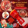 Children Lunar New Year Projection Flashlight With Pattern Toys For Educational Play