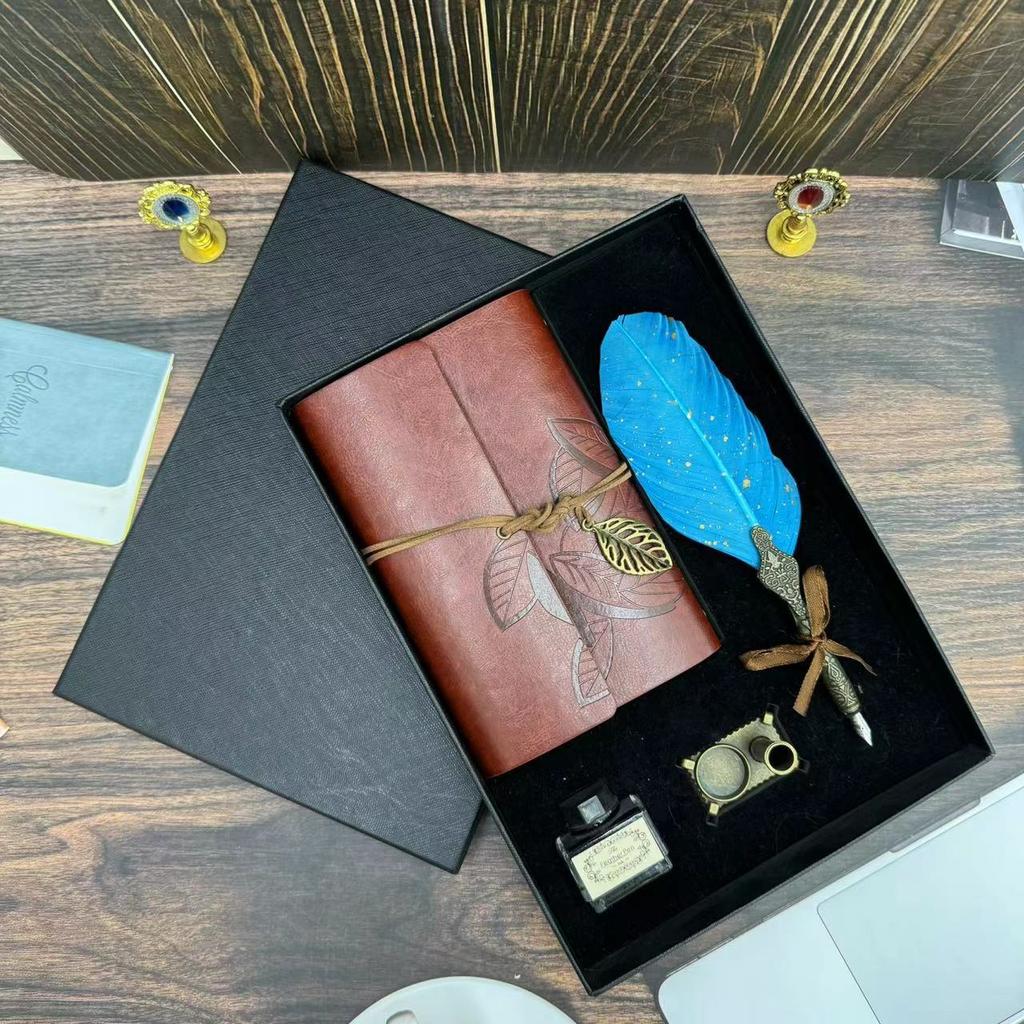 Dipping Pen Retro Gold Sprinkler Quill Pen British Water Dipping Pen Gift Box Set 100 Optional Business Gifts