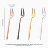 Stainless Steel Fruit Forks Set Pickle Cocktail Salad Dessert Cake Tableware for Banquet Party Seafood Dinner - Modern Design