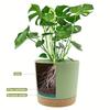 2pcs, 4.7nch Flower Pot Set, Indoor Plant Pots With Drainage Holes And Removable Base, Outdoor Garden Flower Pots Saucer Style M