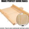 2Pack Crosscut Sled for Table Saw,Miter Slot Runners,UHMW Miter Bar with Predrilled Holes & Screws Ideal for U Tracks