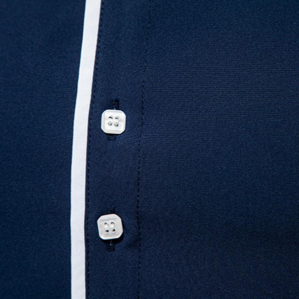 Men Black Long Sleeve Shirt Trendy Contrast Color Uniform Jacket Spring Autumn Casual White Clothing