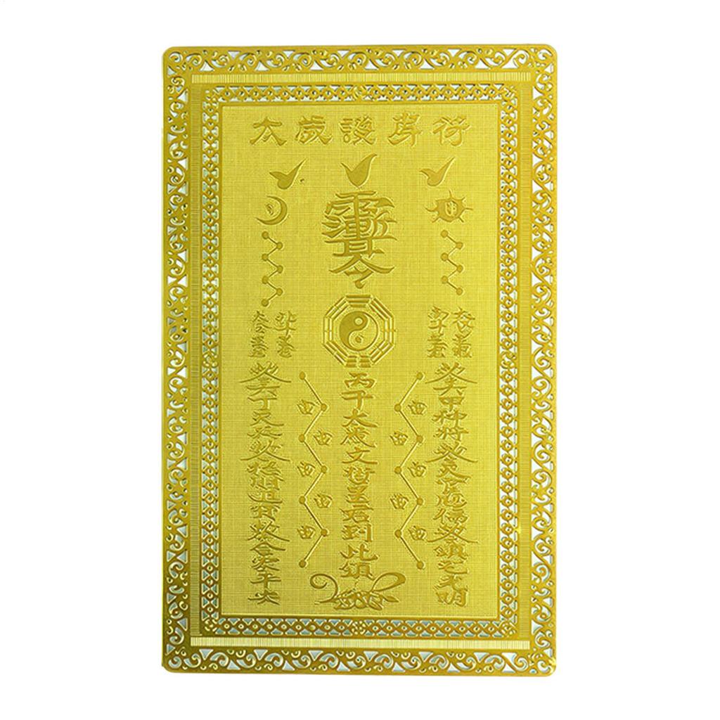2026 Tai Sui Amulets Card Feng Shui Prayer Gold Card Exorcism Amulets Safe Bring In Wealth And Treasure Protection Buddha Gift