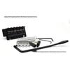 Silver/Black Vintage Electric Guitar Double Locking Tremolo Bridge System