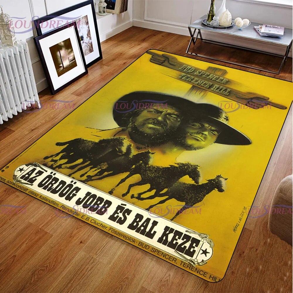 

Креативна класична гра Бад Спенсер і Теренс Хілл Килимки Килимок для вітальні Спальня Домашній декоративний нековзкий килимок 40cm x 60cm