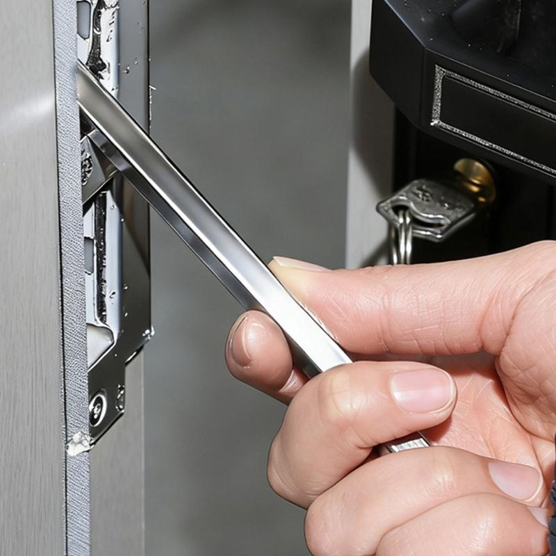 Portable Stainless Steel Door Crevice Adjustment Wrench Door Crevice Elimination Tool For Precise Alignment Improved Security