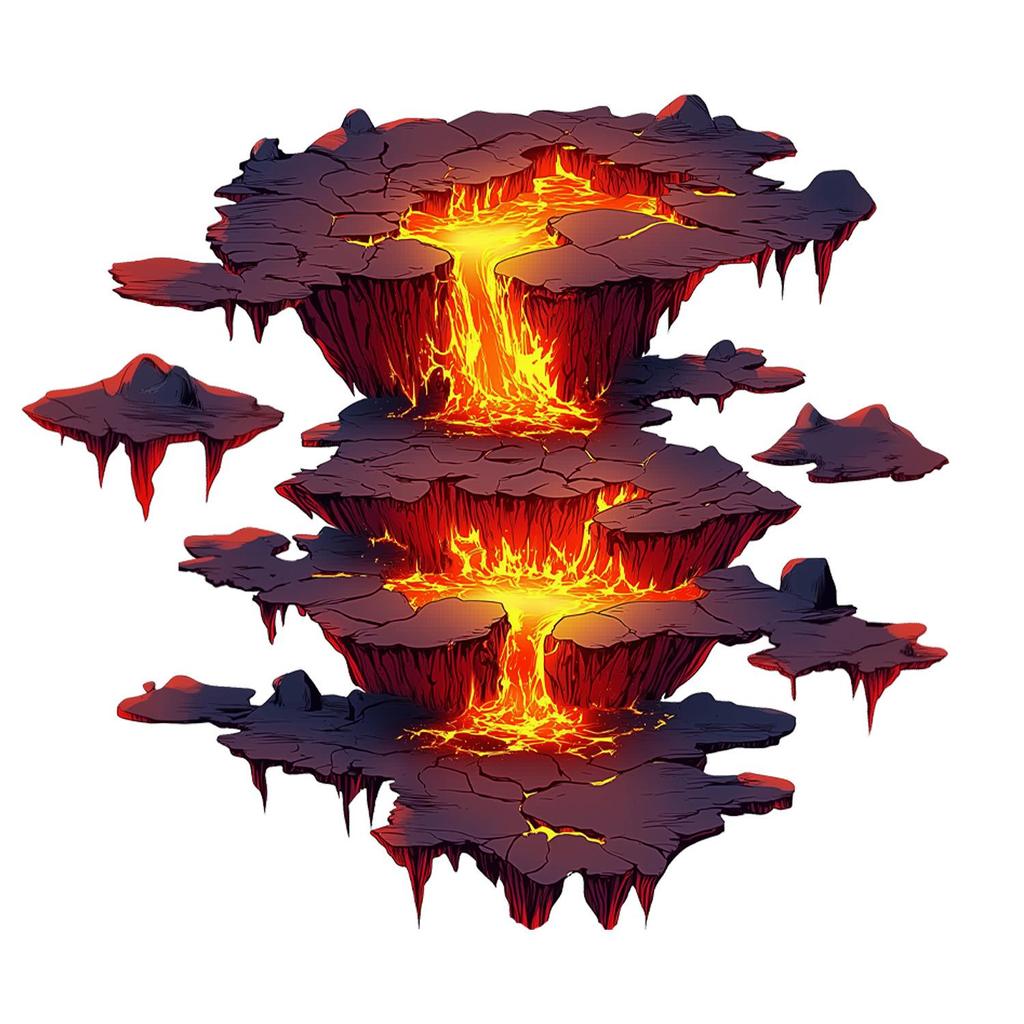 Creative Flowing Lava Wall & Ceiling Mural