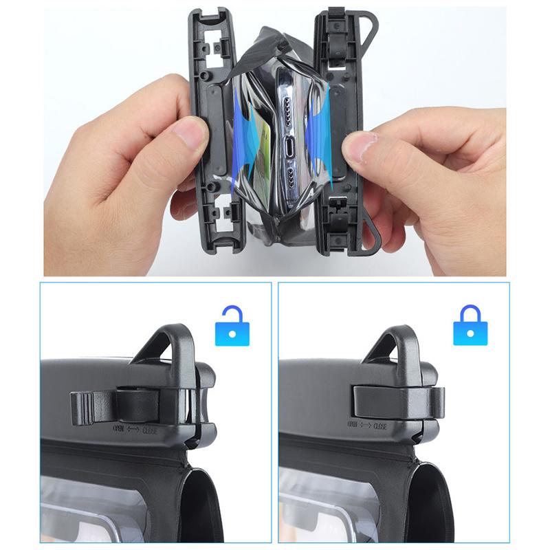 Double Swimming Pouch Mobile Phone Case Cover With Lanyard For Cell Phone Bag Swimming Dry Bag Underwater Case Waterproof Bag