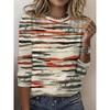 Women's Round Neck Long Sleeve T-shirt