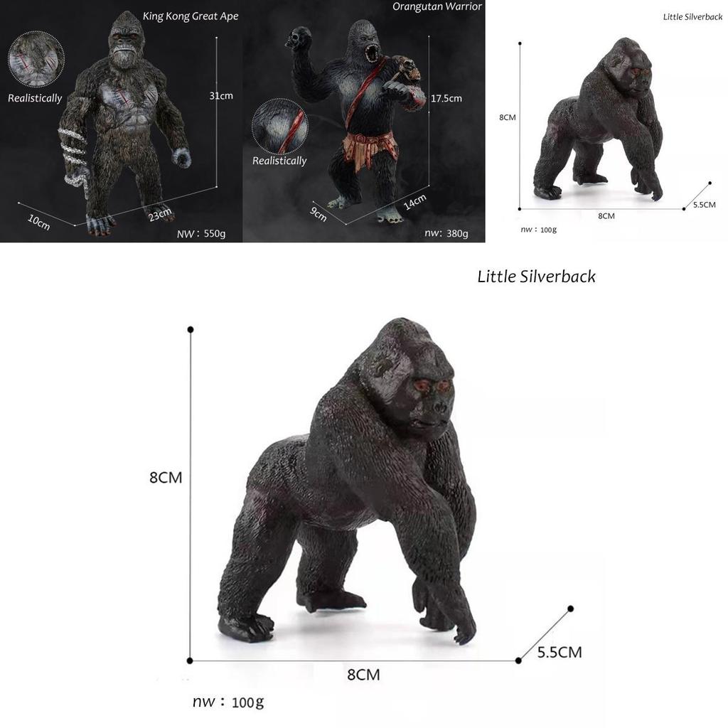King Kong Gorilla Model Figure Skull Island Toy Adorned With Realistic Details For Kids And Adults