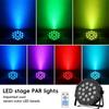 USB 5V 18LED RGB Stage Par Light With Remote Control Sound Activated Multicolor Uplight For Family Party Pub Club Disco Decor