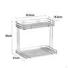 2 Tier Countertop Counter Tray Storage Plates Specialty Multipurpose Makeup Organizer