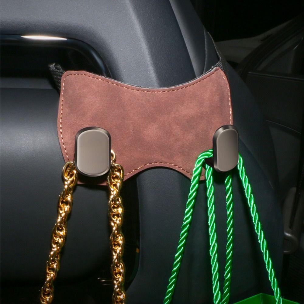 High Load-Bearing Car Headrest Hook Double Hook Automotive Seat Back Organizers Rear Row Storage