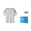 adidas Striped Loose Comfortable Fitness Running Breathable Short Sleeve T-Shirt Men Tops Light-Green JY8307