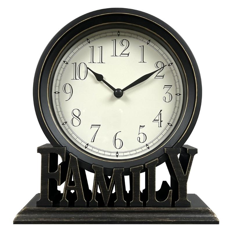 

Desk Clock Retro Tabletop Clock For Living Room Office And Study Quiet Mechanism Clocks