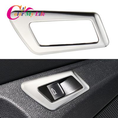 LHD Auto Bestuurderszijde Kofferbak Schakelaar Knop Panel Cover Sticker voor Volkswagen VW T-Roc Troc 2018 - 2023