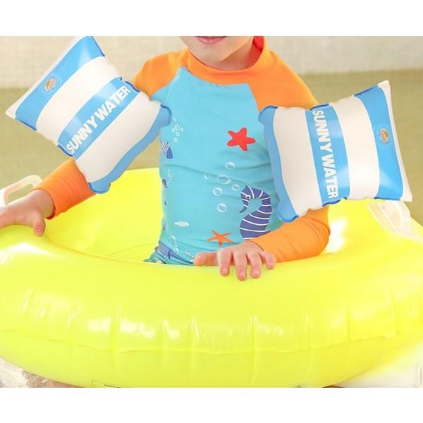 Sunny Water Gestreifter Armring Schlauch, Blau, 2 Stück, Koreanische Wasserspaßartikel