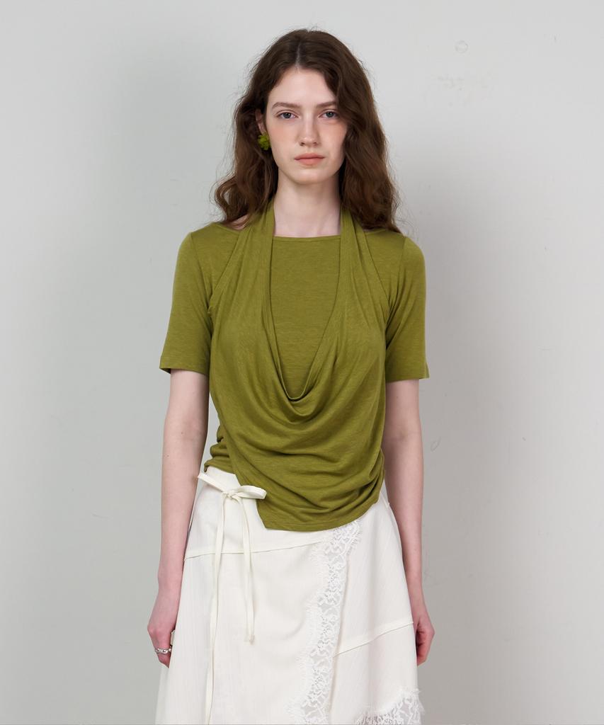 Seuleubi Drape Halterneck Tee_4 Color