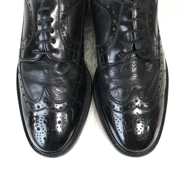 REGAL Imperial Goodyear Leather Wingtip Shoes 26.5E Black Business Shoes(USED)