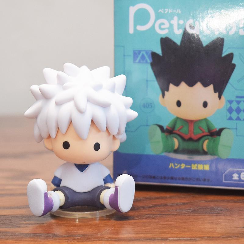 Hunter Exam Candy Toys Figure  Killua Hisoka Illumi Candy Toys Mini Bean Eyes Experimental Chapter Action Figure Model Toys