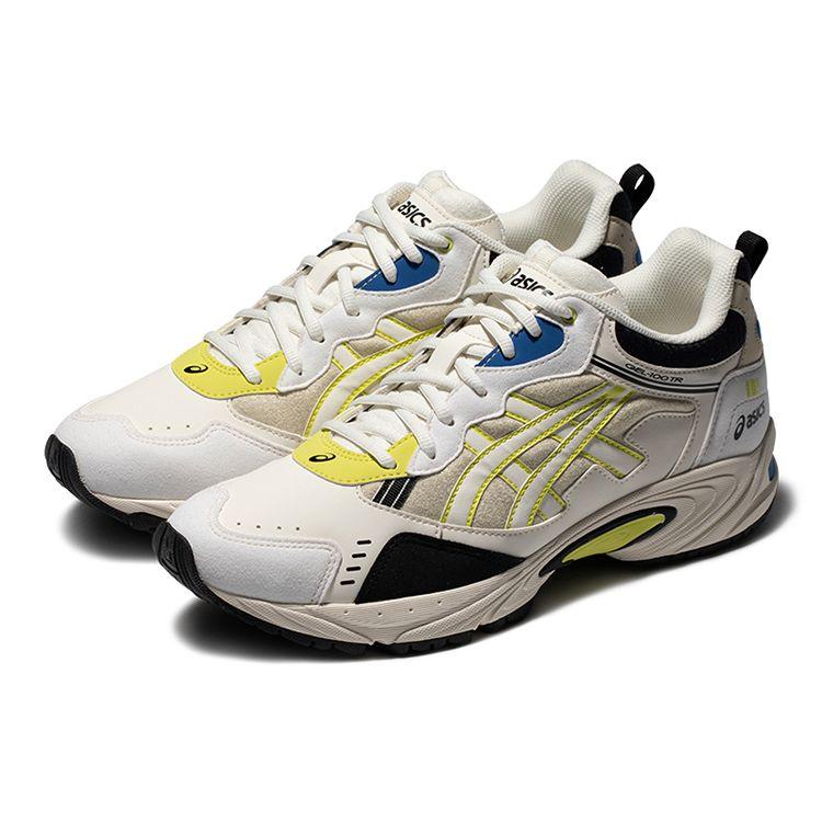 Asics Gel-100 Sport Color Block Low Top Running Shoes Unisex Sneakers Off-White Yellow 1203A171-105