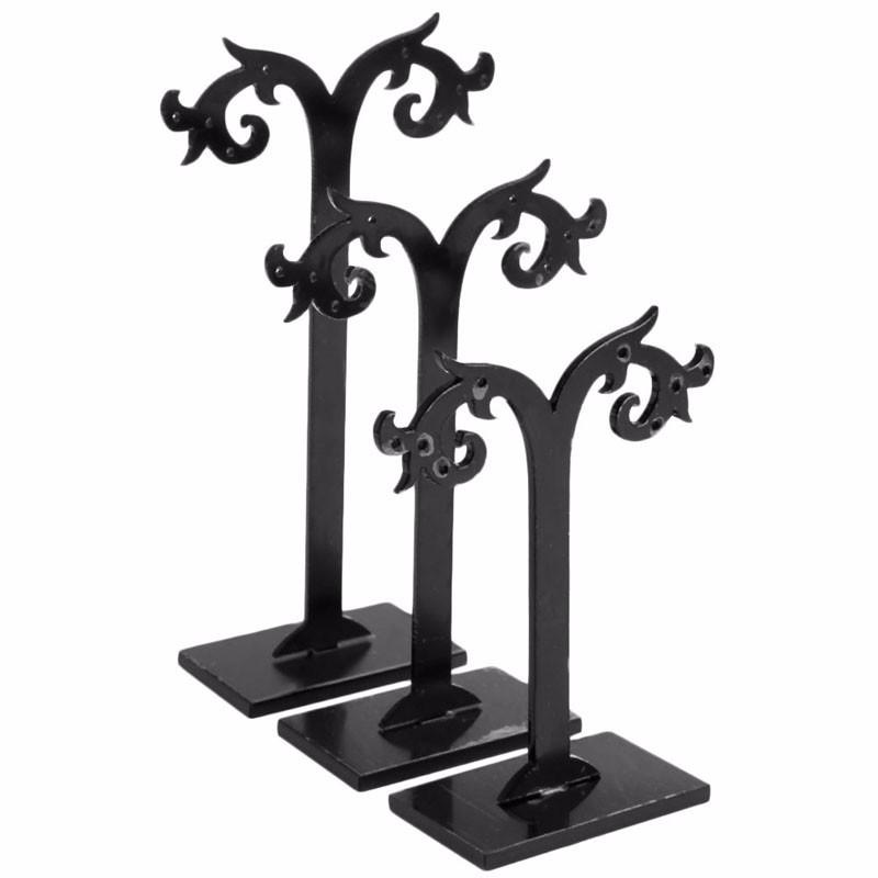 Dreiteiliger Acryl-Ohrring-Displayständer für Schmuck