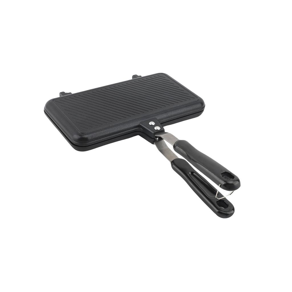 Double Sided Frying Pan, Grill Pan Non Stick, Aluminum Alloy Baking Tray, Waffle Maker Multifunctional for Cake Baked Bread   Snack Breakfast