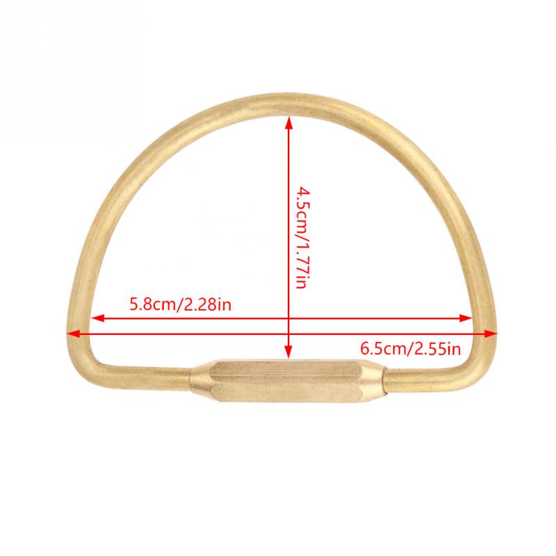 Simple Brass Keychain Screw Camping Survival Carabiner Buckles - View #13