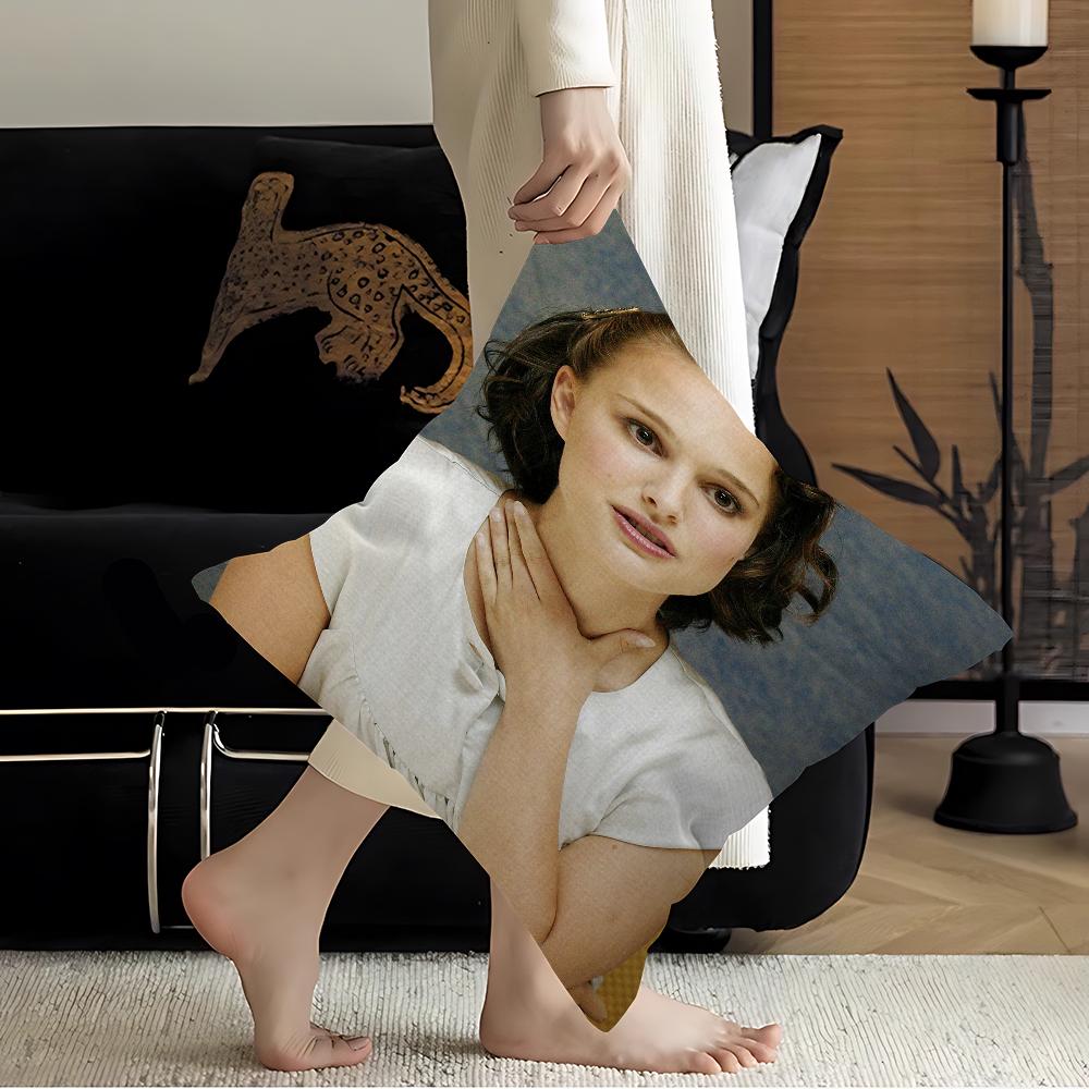 

Natalie Portman Pillow Cover Design Cushion Cover Decor Holiday Decorati 16x16Inch