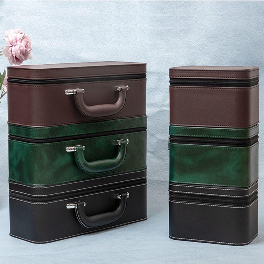 Vintage Wristwatch Holder Compact Bracelet Carrying Case Luxury Watch Display Box Watch Protective