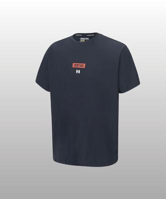 RUNTWO Essential Label Design T-Shirt Black