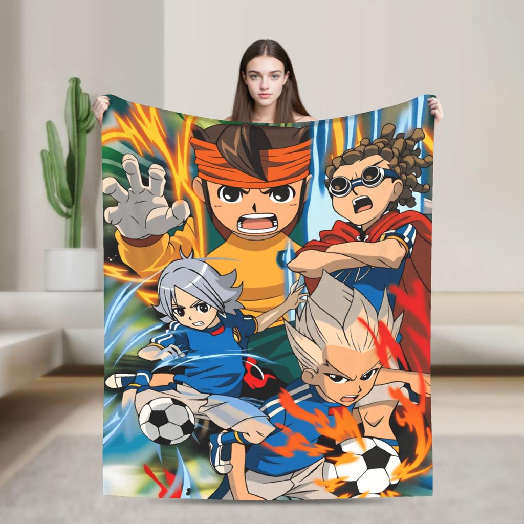 Coperta Anime Axel Blaze Inazuma Eleven Morbida Tendenza Street Peluche Coperta Plaid Per Ragazzo Ragazza Camera da Letto Flanella Copriletto Copri Letto