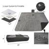 FlyingStar Waterproof Outdoor Blanket with Sherpa Lining, Windproof Triple Layers Warm Comfy Foldable , 59''X 80''