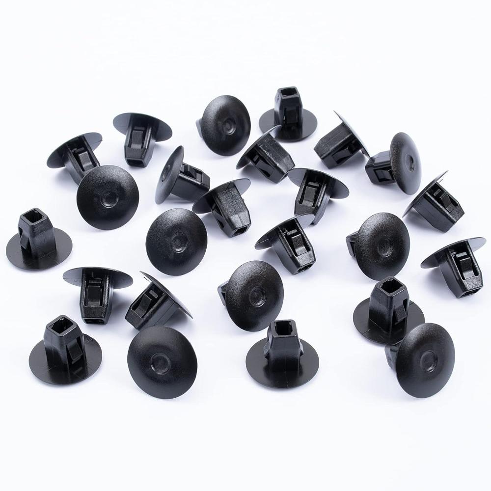 

50Pcs Nylon Retainer Clips Black Bumper Clips Inner Liner Front Liner For Car