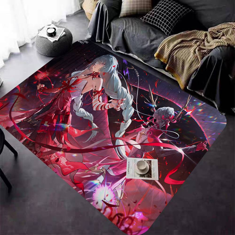 Game Wuthering Waves Bathroom Mat Anti-slip Absorb Water Long Strip Cushion Bedroon Mat Welcome Doormat