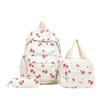 Nuovo Set Zaino Scolastico a Tre Pezzi Cartoon Fragola Grande Capacità 2026 - Resistente all'Usura, Carino, Borsa a Spalle Doppie Casual