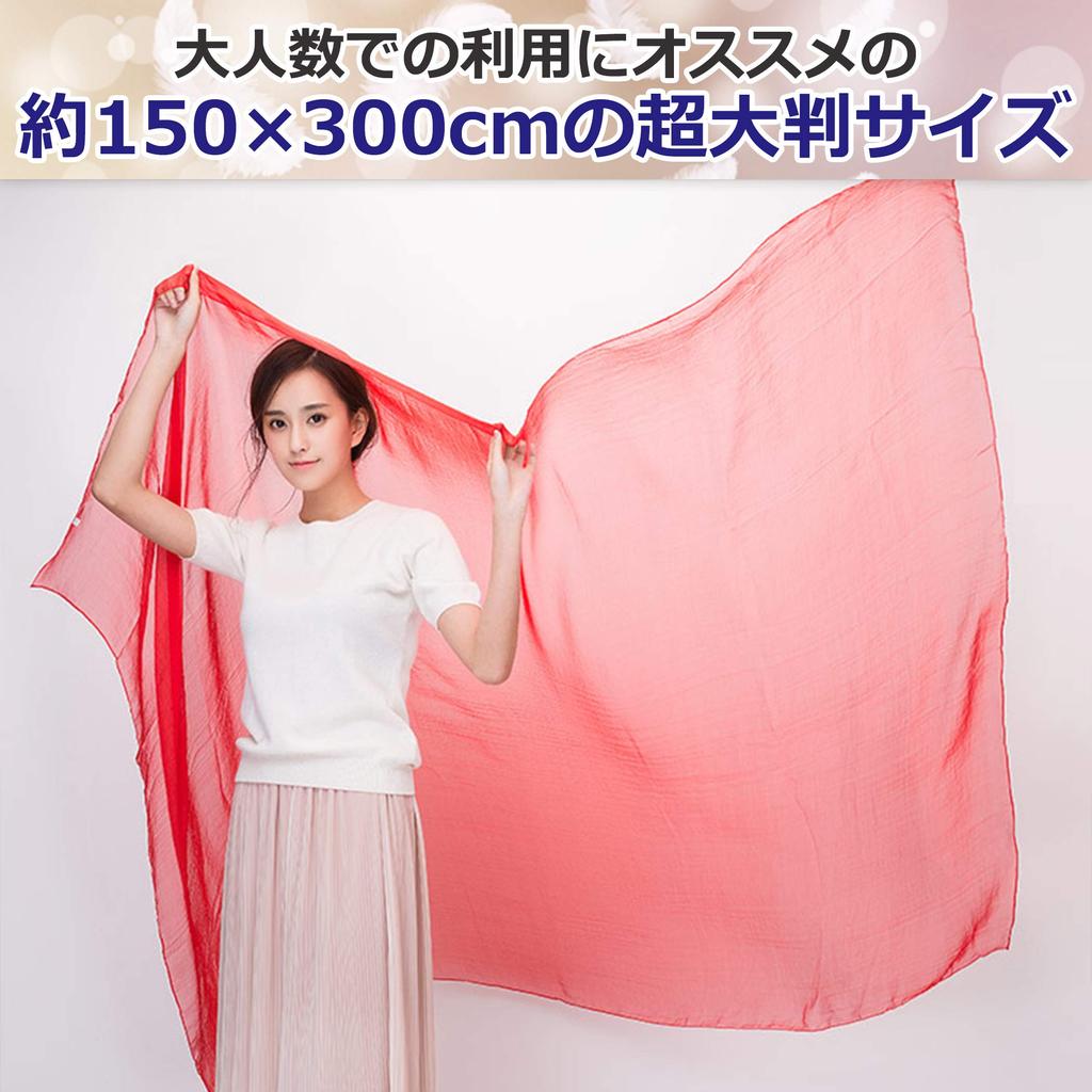 Nullie Eurhythmic Large Jumbo Chiffon Set of 5 Colors [Felimoa] Scarf, Scarf, Scarf, Dance,