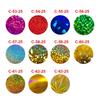 50 Pcs Round Sticker Colorful Sticker Scrapbook Sticker Reward Sticker Glittering Sticker Decorative Label Sticker