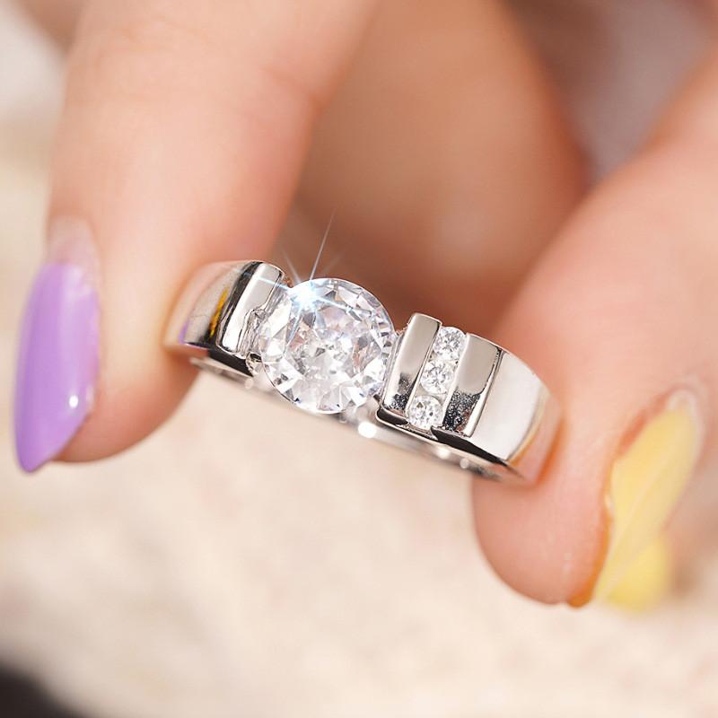 

925 Sterling Silver AAA CZ Stone Rings Female Glossy Charming Exquisite Finger Accessories Gorgeous Chic Jewelry for Engagement 9