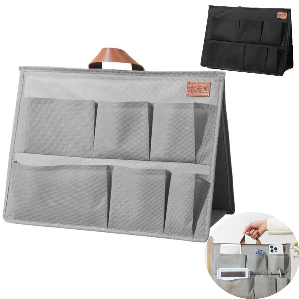 

Stand-up Classification Storage Bag Double-layer Organizer High Quality Storage Rack Desktop сірий