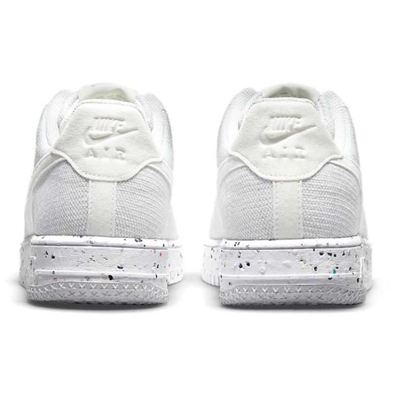 Nike Air Force 1 Low Crater Flyknit White Sneakers DC4831-100