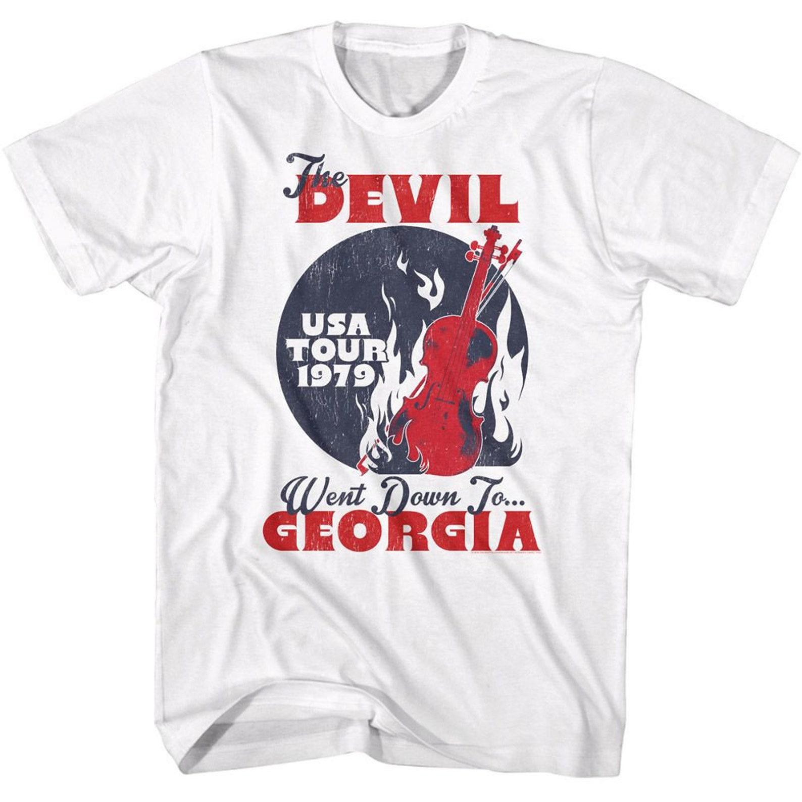 Charlie Daniels Band Devil Went Down To Georgia White T-Shirt S