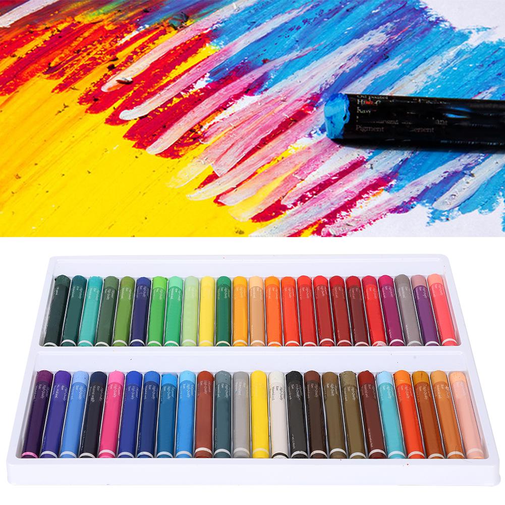 Olejový pastel 48 HeavyColor Sada voskovek Omyvatelný Dětský Studentský Kreslený Kresba Pastelová tužka